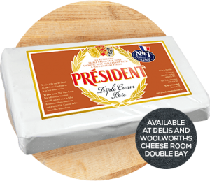 Products - Président Triple Brie Cream Cheese in Australia